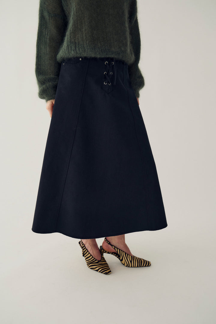 Noella - N-Martella Skirt 16140004 - 089 - Black Washed Nederdele 