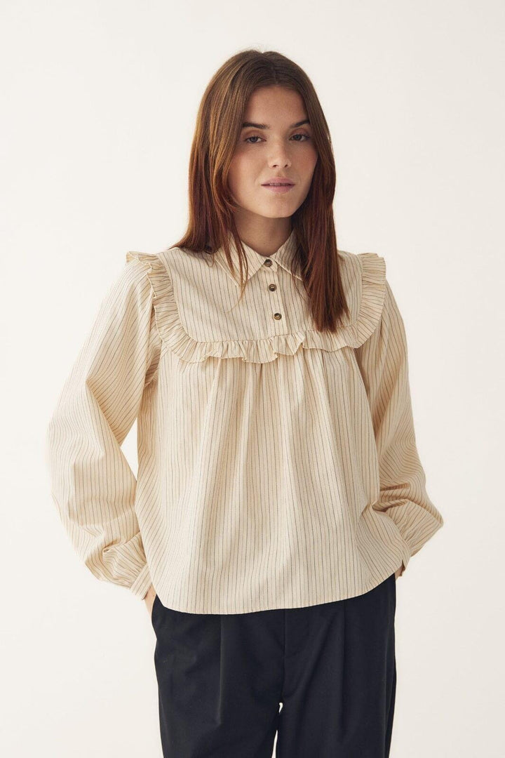 Noella - N-Mikayla Blouse 15360001 - 1441 - Donnie Cream Stripe Bluser 