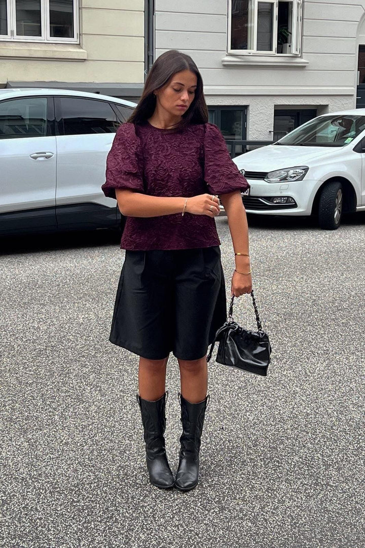 Noella - N-Shelly Blouse 14840002 - 1393 - Winetasting Bluser 