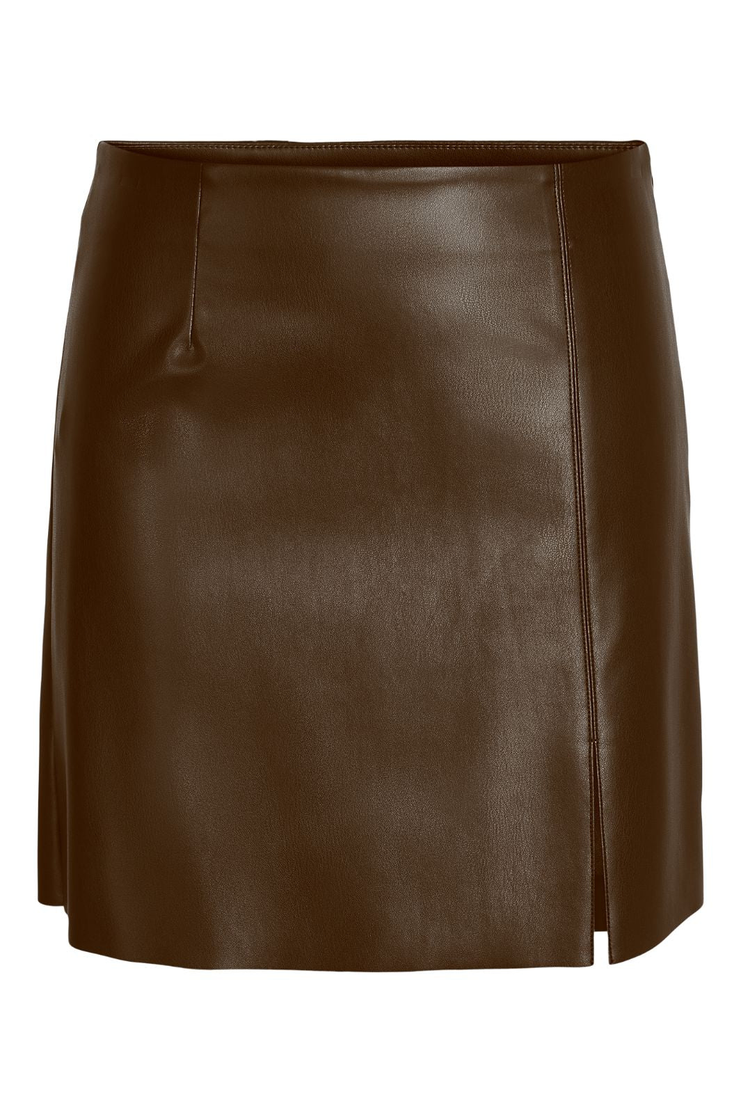 Noisy May - Nmclara Penny Coated Slit Skirt - 4653600 Demitasse