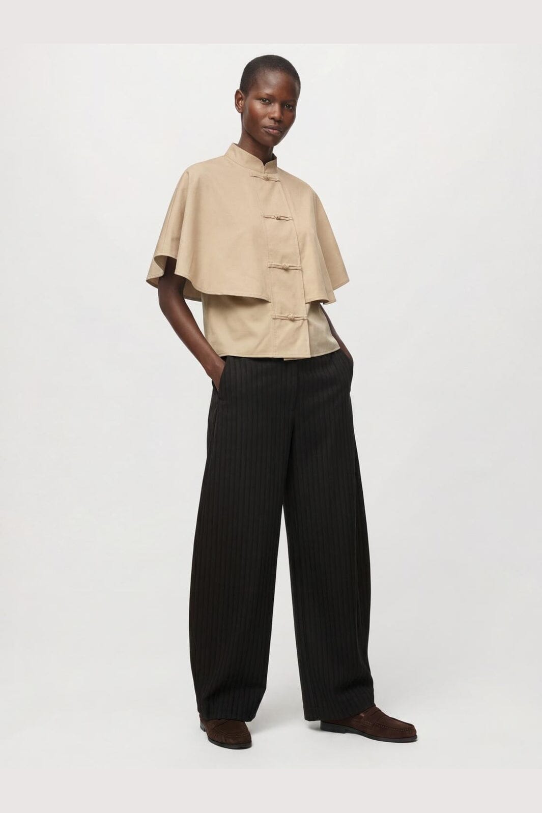 Object - Objdiala Cape Shirt Aw 26 - 5221506 Humus
