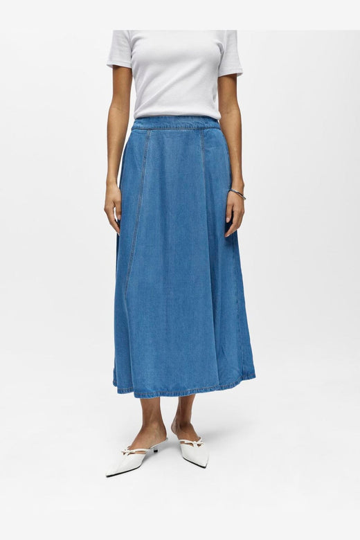 Object - Objframe Denim Skirt - 5055072 Light Blue Denim