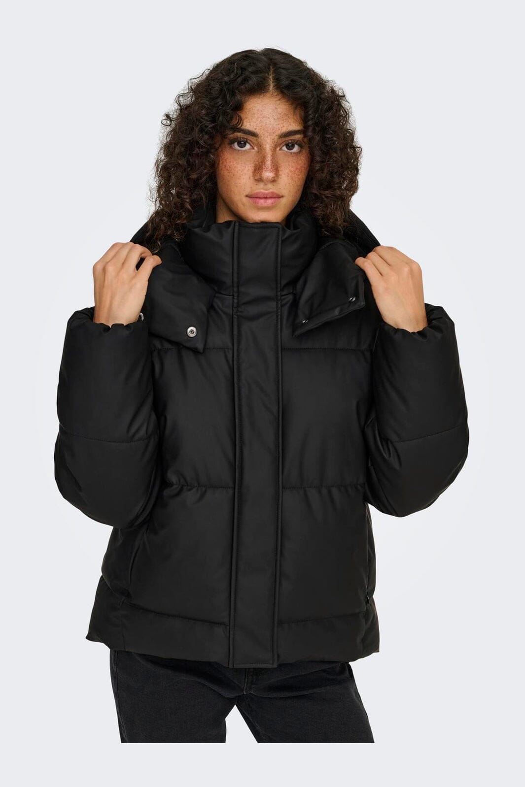 Only - Onlagnes Coated Puffer Jacket - 4924292 Black