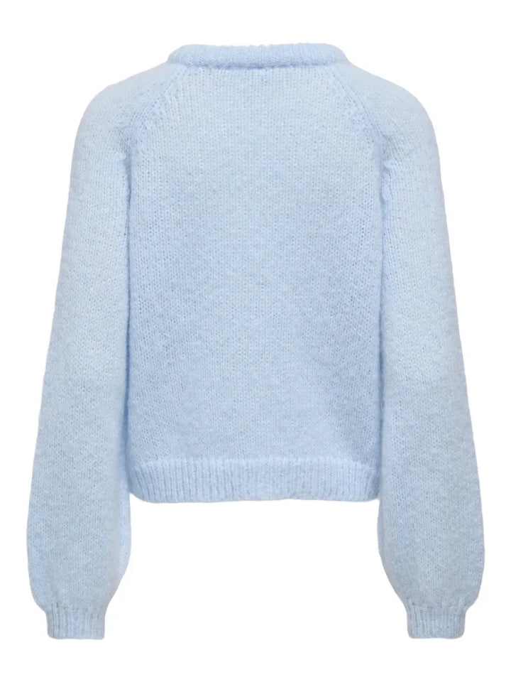 Only - Onlalyssa Ls Raglan Cardigan Nca Knt - 5068993 Cashmere Blue Fmop Button Cardigans 
