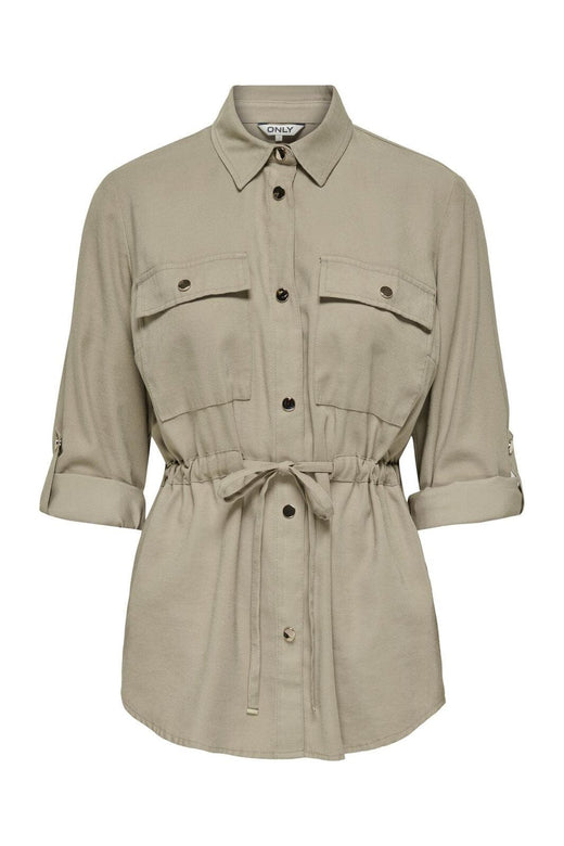 Only - Onlaris Life 4/5 Fem Cargo Jacket Cc - 4383044 Pure Cashmere