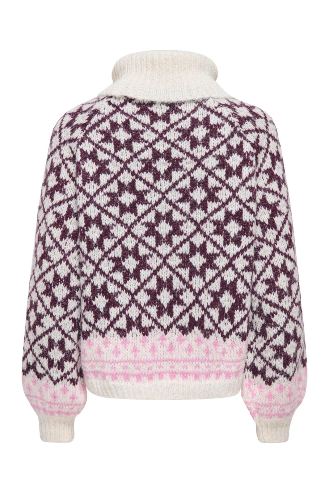 Only - Onlcaro Ls Rollneck Cc Knt - 5020732 Birch Fig/Cyclamen