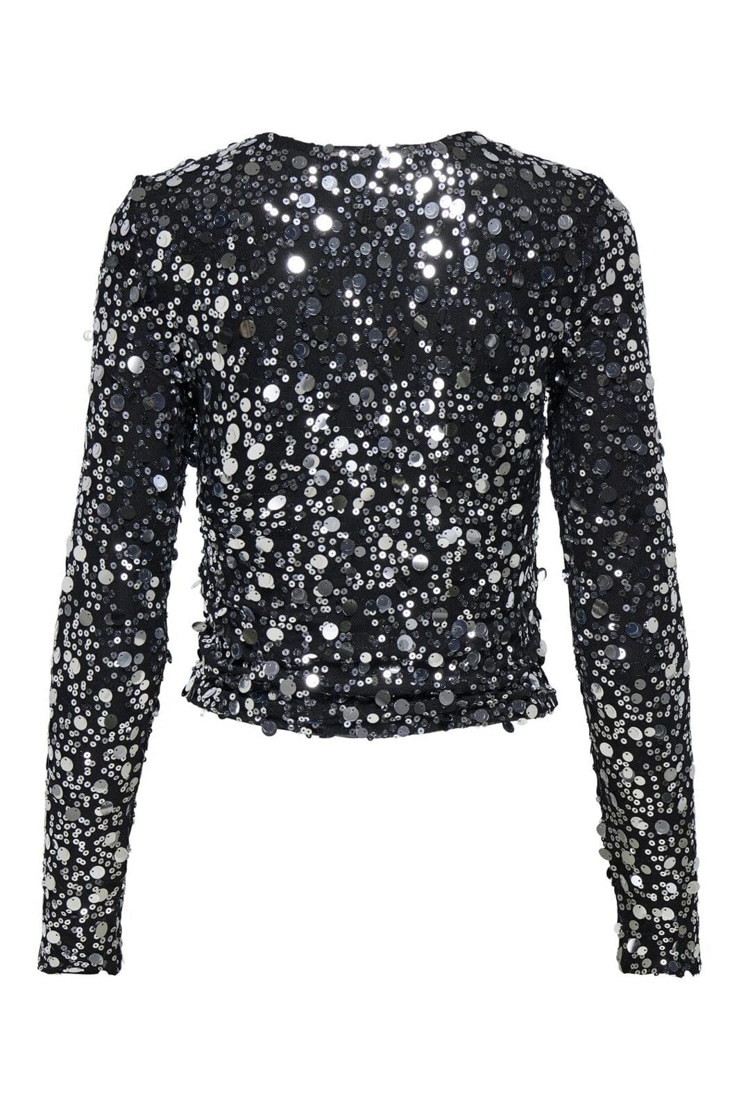 Only - Onlcatina Ls Sequins Top - 4866241 Silver