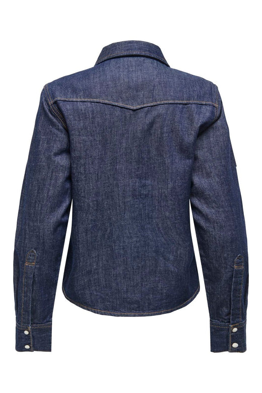 Only - Onlcharlize Ls Shirt Akm - 4918865 Dark Blue Denim Rinse