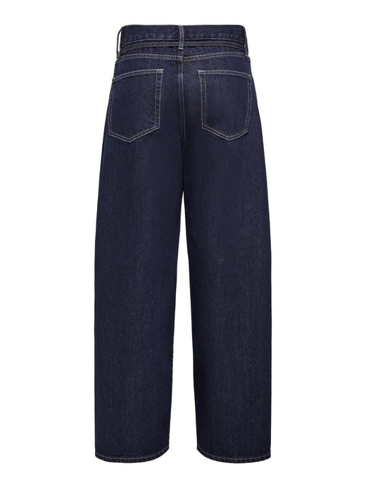 Only - Onlgianna Straight Dot630 - 4889930 Dark Blue Denim Rinse