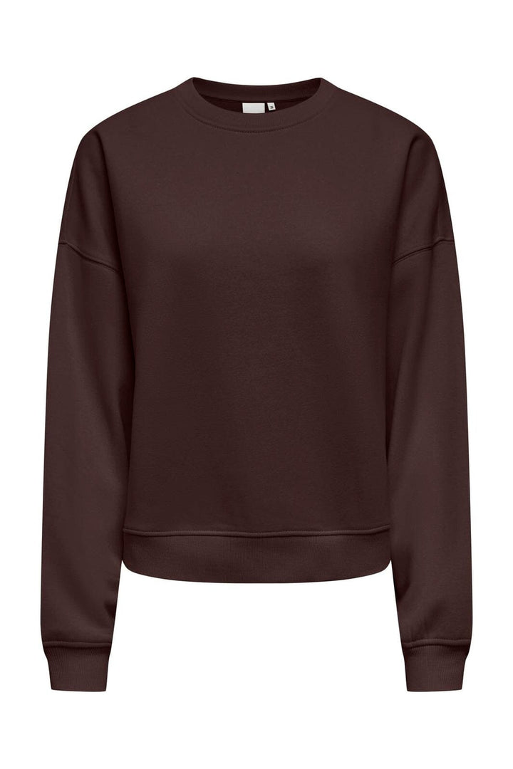Only - Onlhappy L/S Crew Neck Swt - 5199521 Coffee Bean