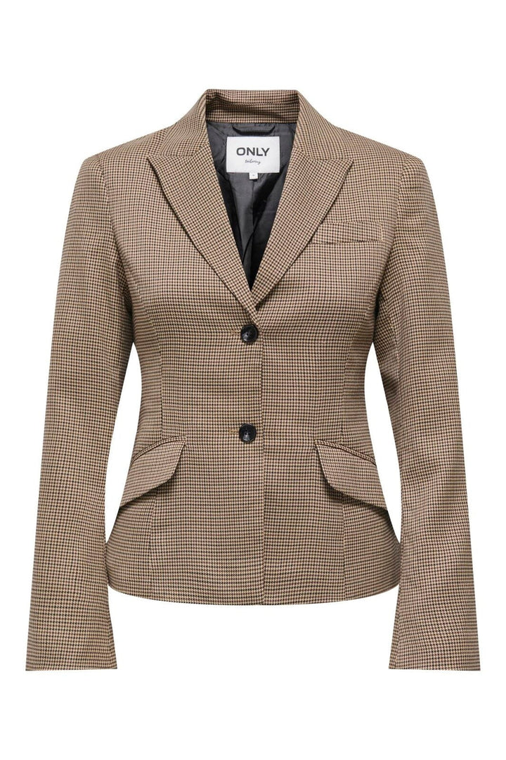 Only - Onlhollis L/S Fit Check Blazer Tlr - 5066073 Amphora Slate Black & Black