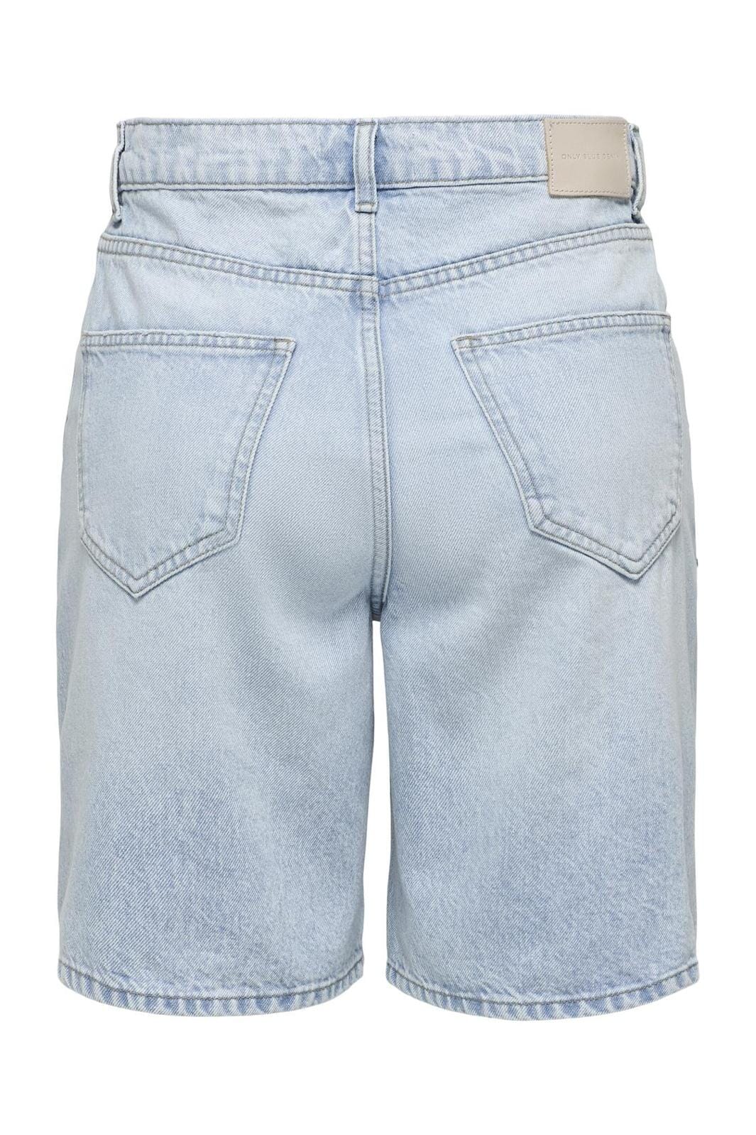 Only - Onlhope Rhs Loose Long Shorts Azg - 4720188 Light Blue Denim