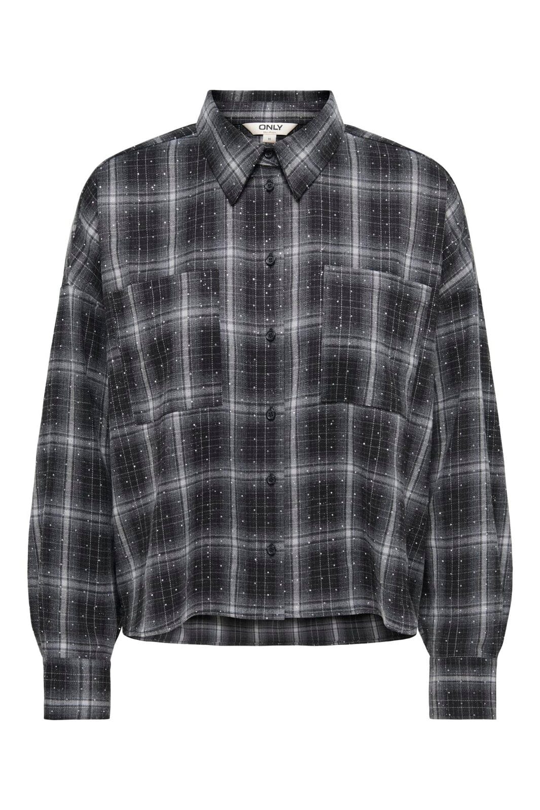 Only - Onlilston Ls Glitter Detail Shirt - 5116396 Black W. Embellishment