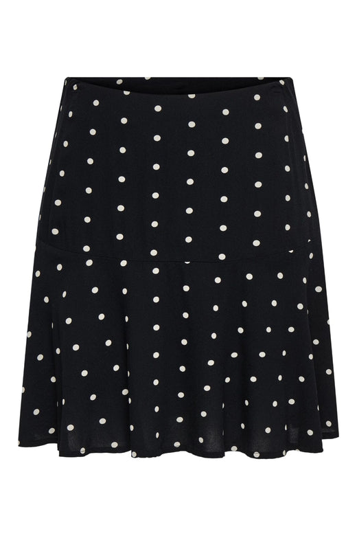 Only - Onlkeshav Short Skirt - 4959210 Black Dots Nederdele 
