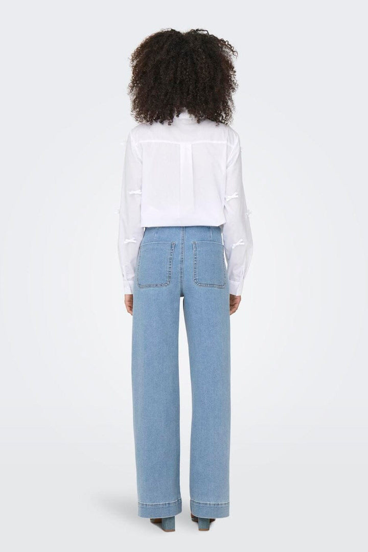 Only - Onlmadeline Wd Pocket Gua221 - 4845104 Light Blue Denim