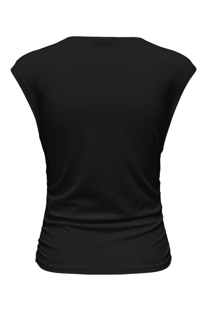 Only - Onlmira Capsl Ruching Top - 4985039 Black