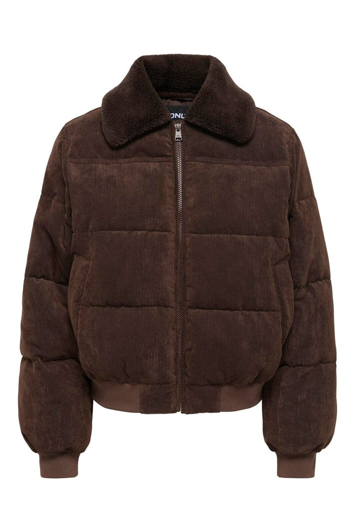 Only - Onlnicoline Corduroy Bomber - 5103297 Coffee Bean