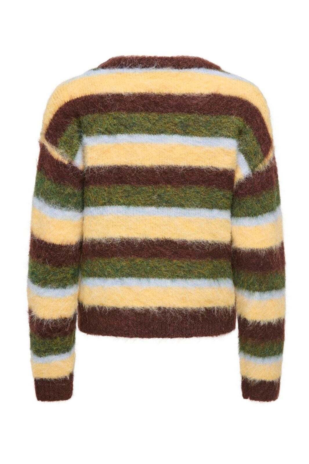 Only - Onlperil Ls O-Neck Cc Knt - 5070712 Pinecone Sunlight/Olive Brance/Windsurfer