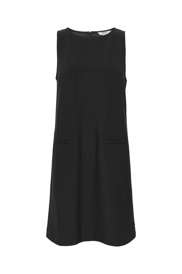 Only - Onlsaria Life S/L Dress Tlr Ox - 4975020 Black