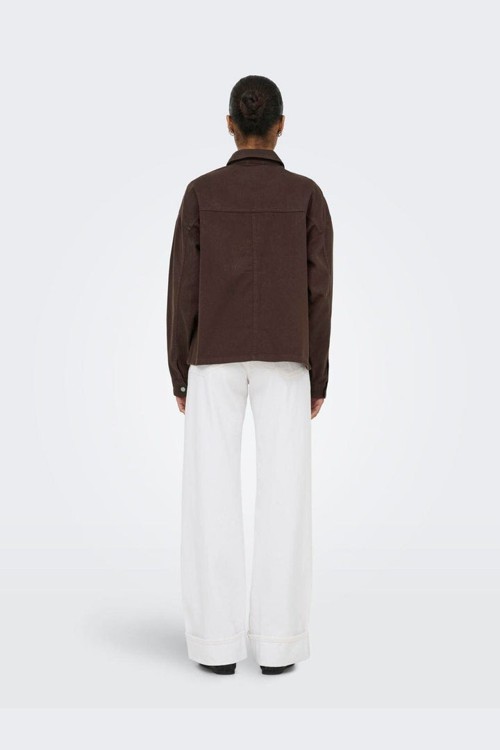 Only - Onlsierra Twill Jacket - 5048520 Chicory Coffee