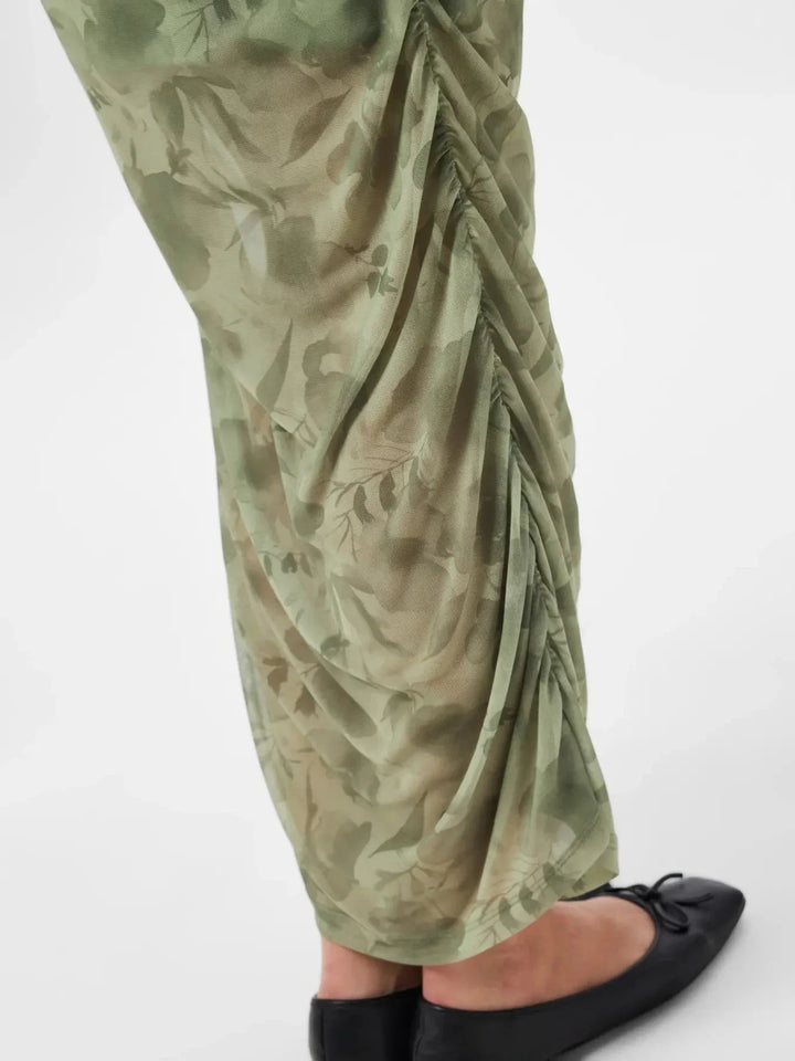 Pieces - Pcally Sl Boatneck Ankle Dress - 5065905 Woodbine Flowers Kjoler 