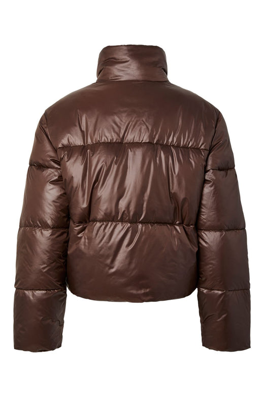 Pieces - Pcamilia Short Puffer Jacket Pwp - 5091098 Hot Fudge