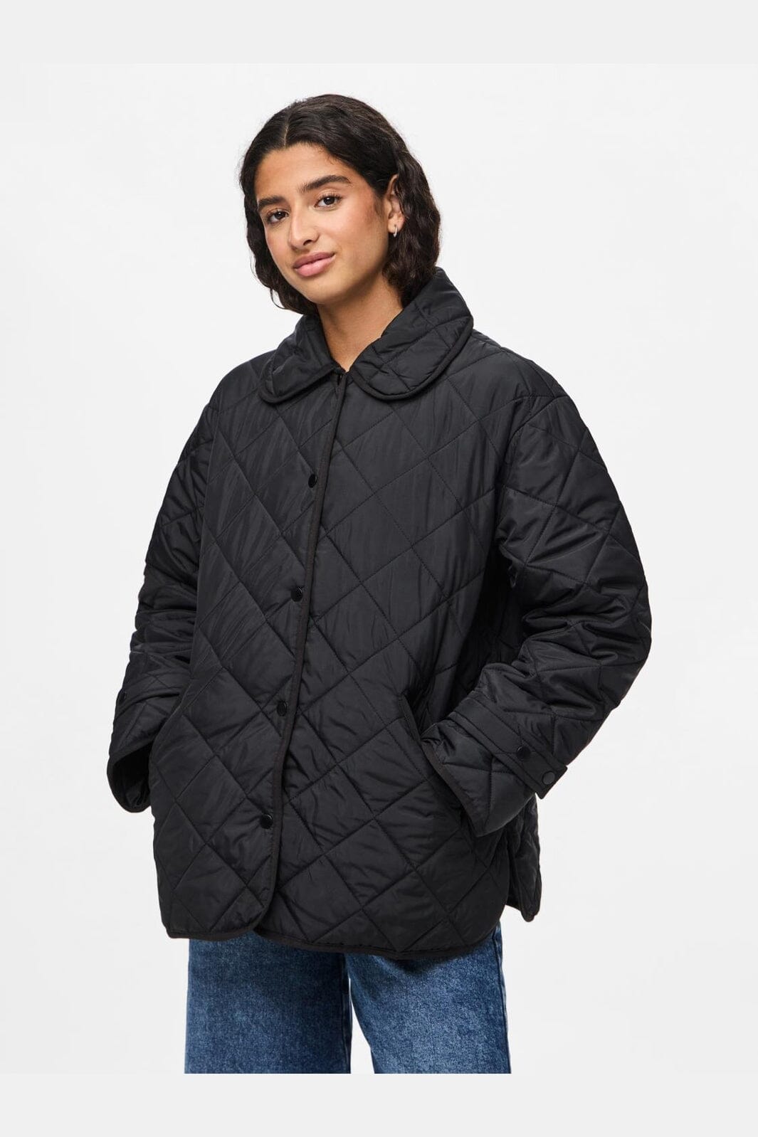 Pieces - Pcemily Short Quilted Jacket - 4807779 Black
