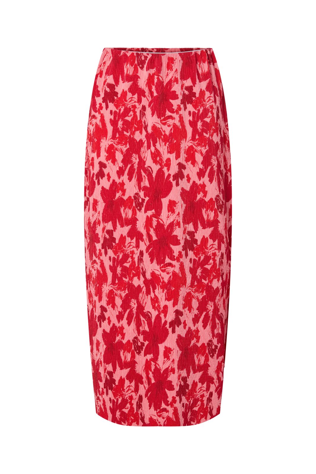 Pieces - Pcflora Ankle Skirt Msa - 4976251 Adrenaline Rush Red Tones Flowers