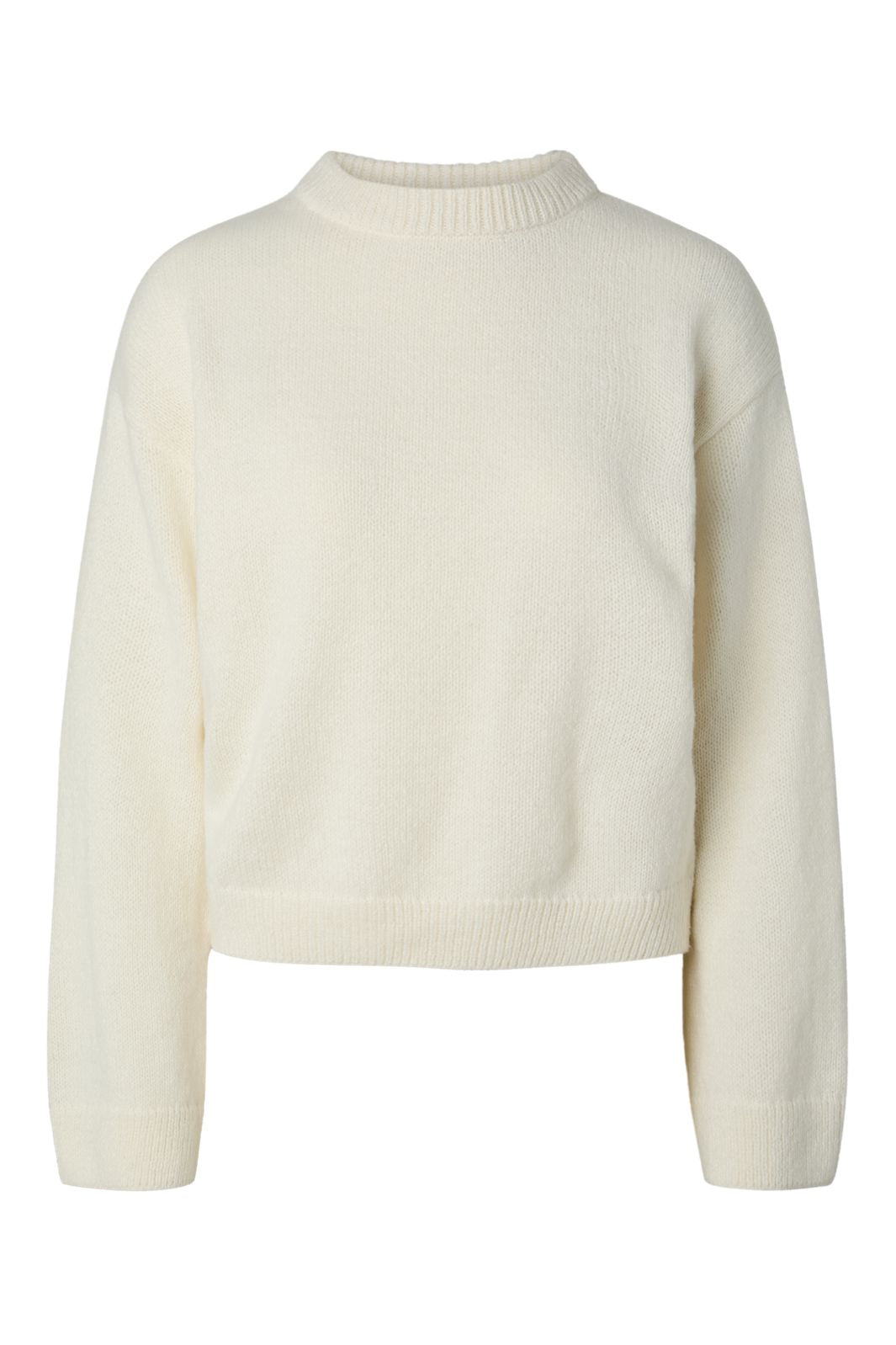 Pieces - Pciva Ls O-Neck Fringes Knit - 5217787 Birch