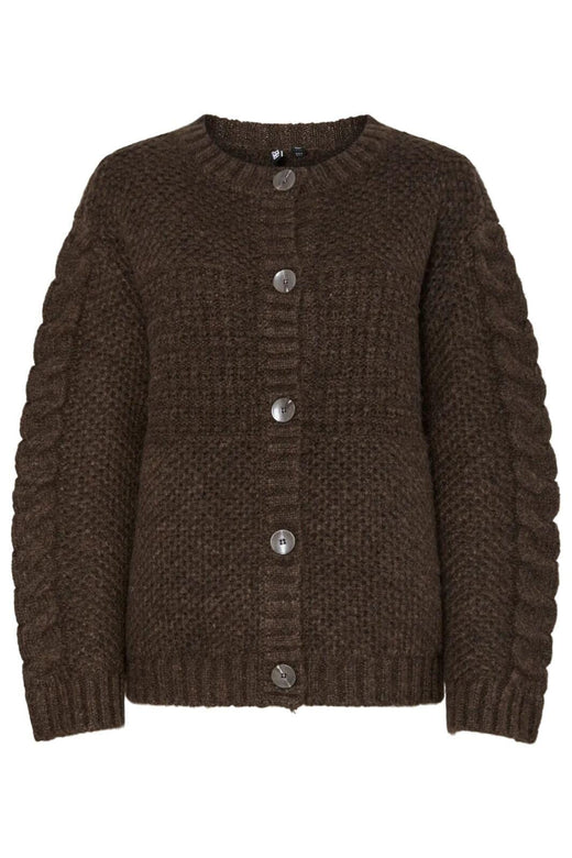 Pieces - Pcjacinthe Ls O-Neck Knit Cardigan Mpa B - 4819995 Morel Cardigans 