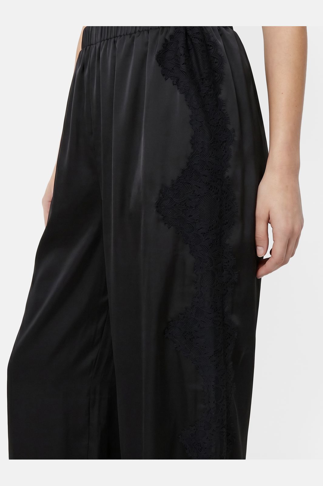 Pieces - Pcolli Balloon Satin Pants - 5233646 Black