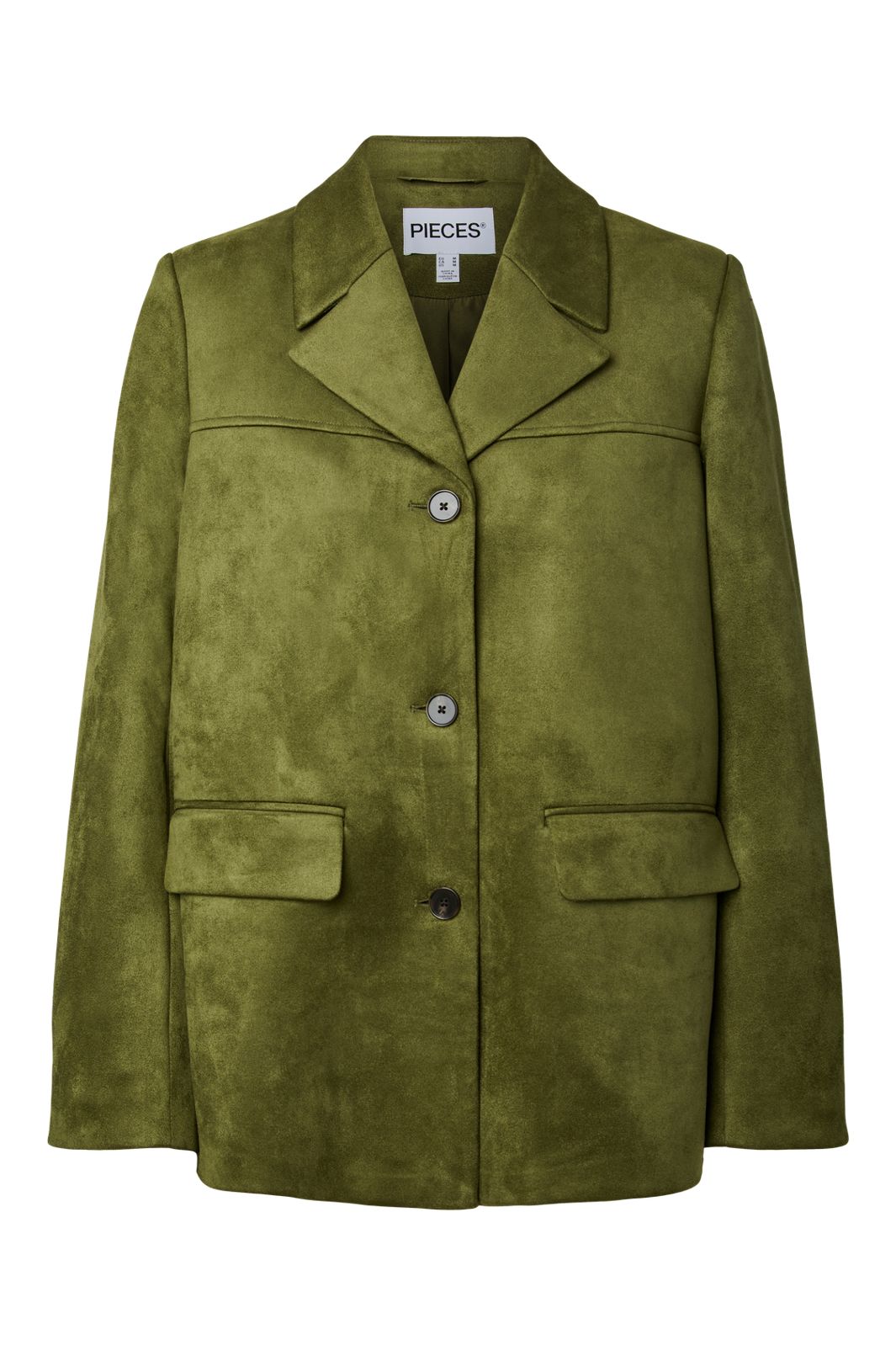 Pieces - Pcrakel Brushed Outerwear Blazer - 5123946 Sphagnum