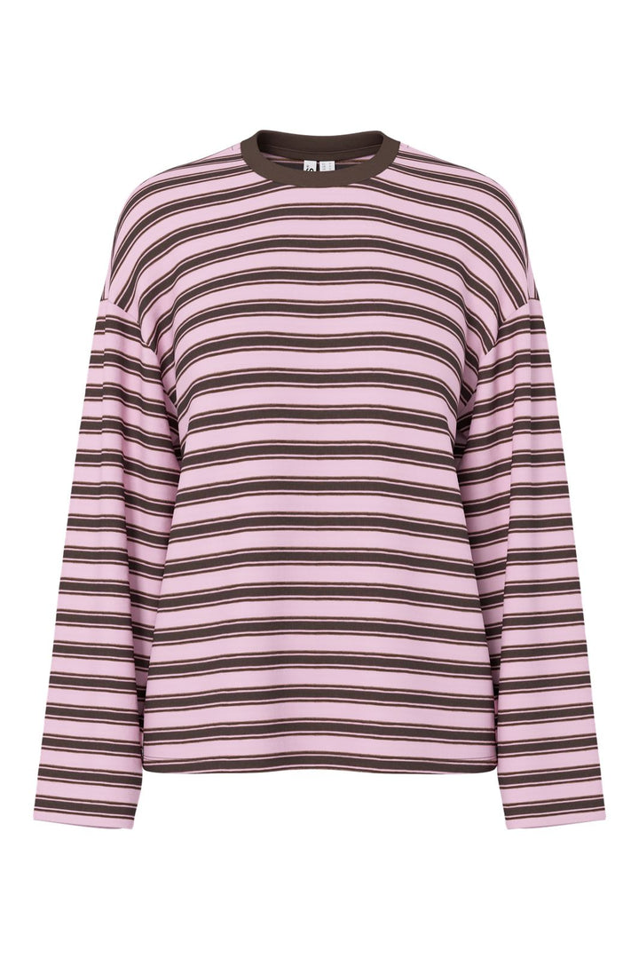 Pieces - Pcsadie Ls Top - 5220738 Hot Fudge 3 Roseate Spoonbill