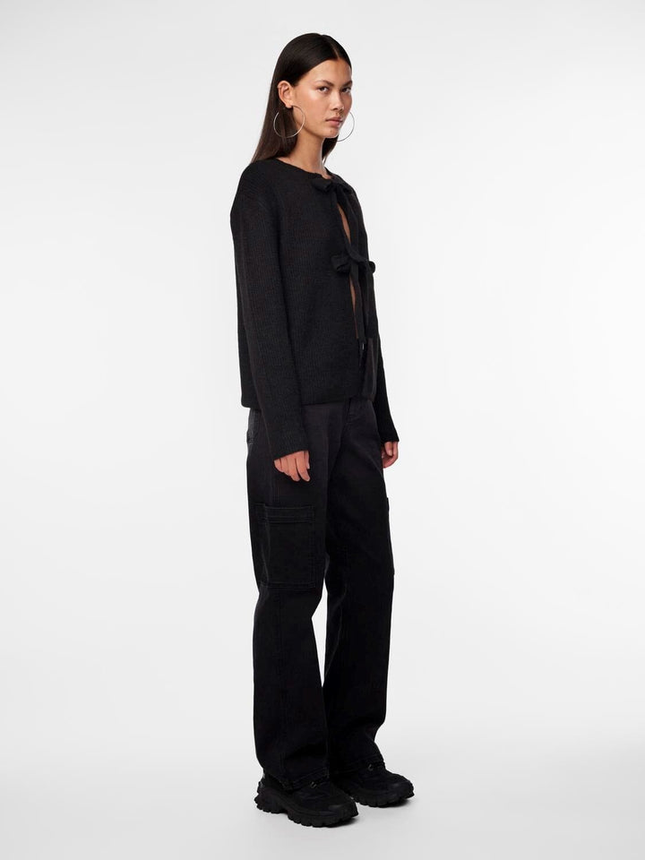Pieces - Pcsilly Ls Reversible Tie Knit - 4511205 Black
