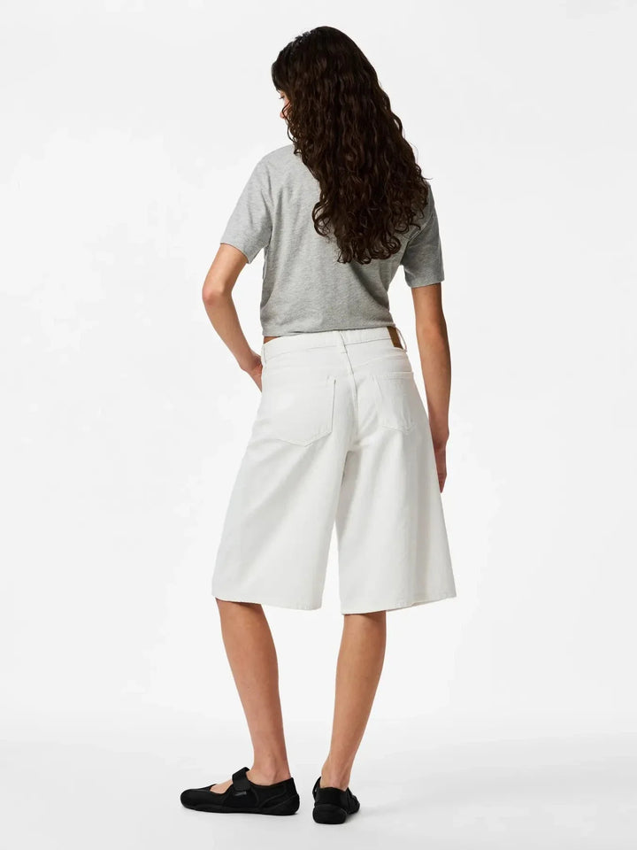 Pieces - Pcsky Denim Jorts - 4992539 Bright White Shorts 