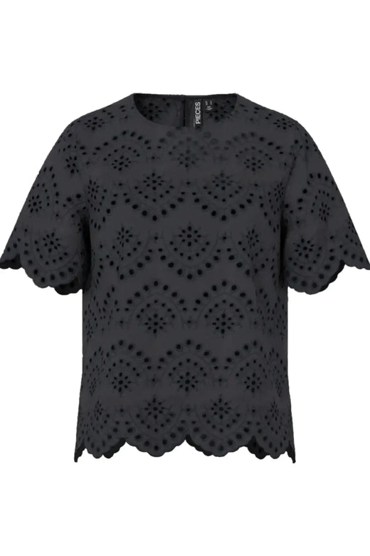 Pieces - Pcvilde Ss Top - 4902065 Black T-shirts 