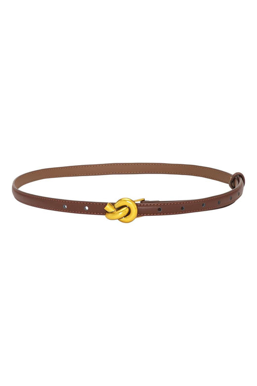 Plissé Copenhagen - Knot Belt 70-820-606 - Dark Brown