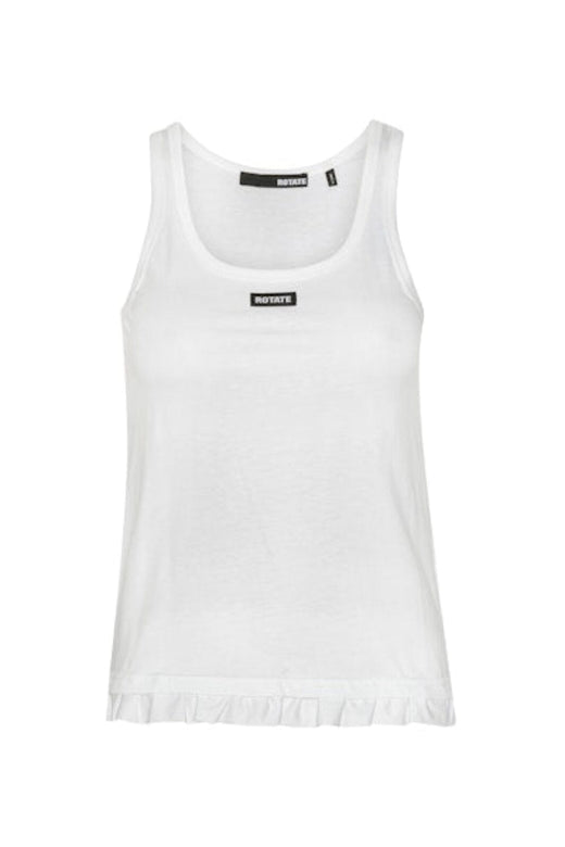Rotate - Ruffle Hem Tank Top 115281400 - 400 Bright White Toppe 