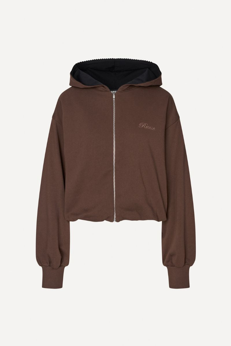 Rotate - Zip Sweat Hoodie 116896559 - 559 Chestnut Sweatshirts 
