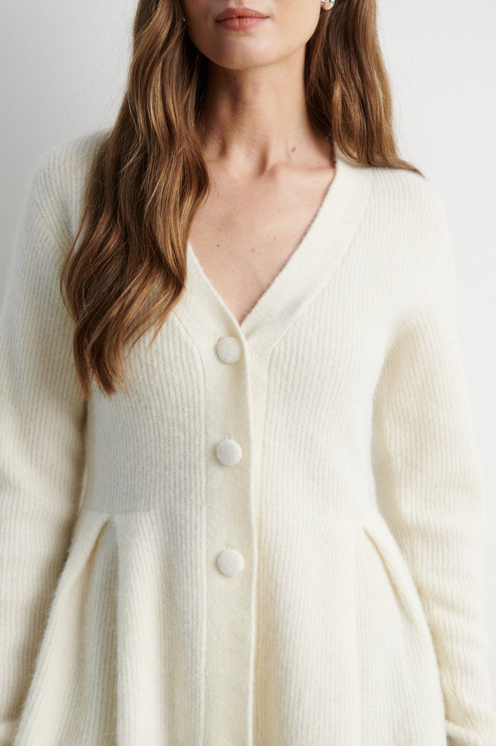 Second Female - Faira Knit Cardigan 61296 - 1051 Birch Cardigans 