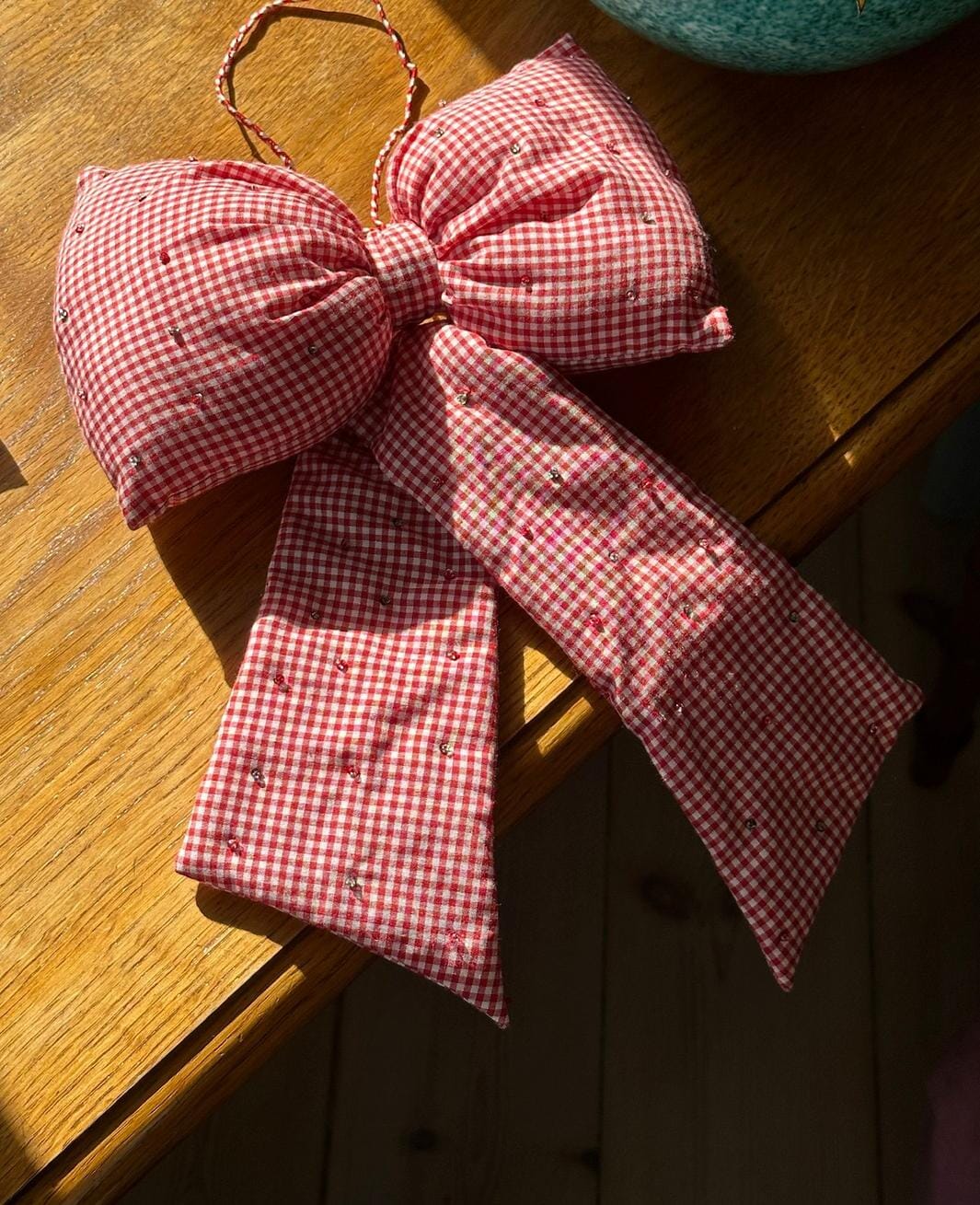 Sissel Edelbo - Bow Decoration SE 1485 - Gingham Checks