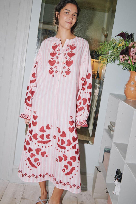 Sissel Edelbo - Elisabeth Dress SE 1899 - Rose Stripes Kjoler 