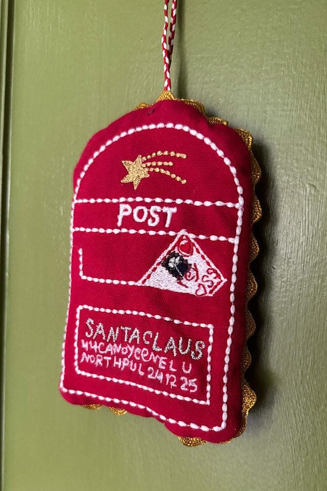 Sissel Edelbo - Santa'S Mailbox Ornament Se 2134 - Red Julepynt 
