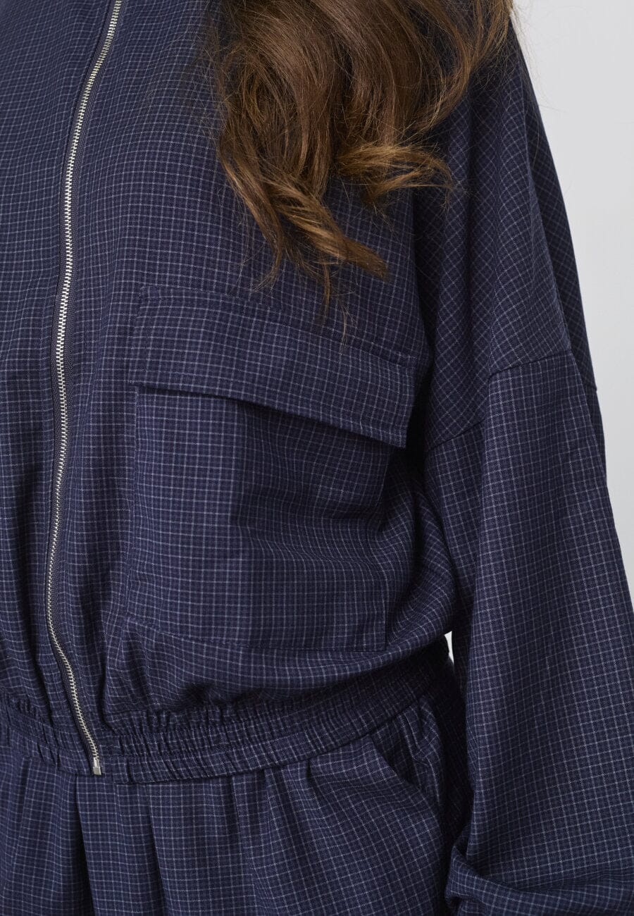 Sisters Point - Gela-Ja 20525 - 441 - Navy Check Jakker 