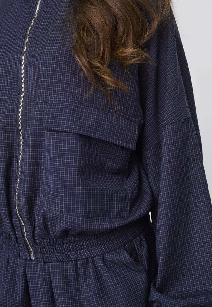Sisters Point - Gela-Ja 20525 - 441 - Navy Check Jakker 