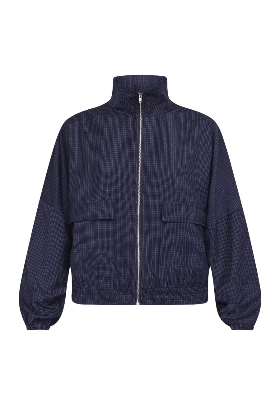 Sisters Point - Gela-Ja 20525 - 441 - Navy Check Jakker 