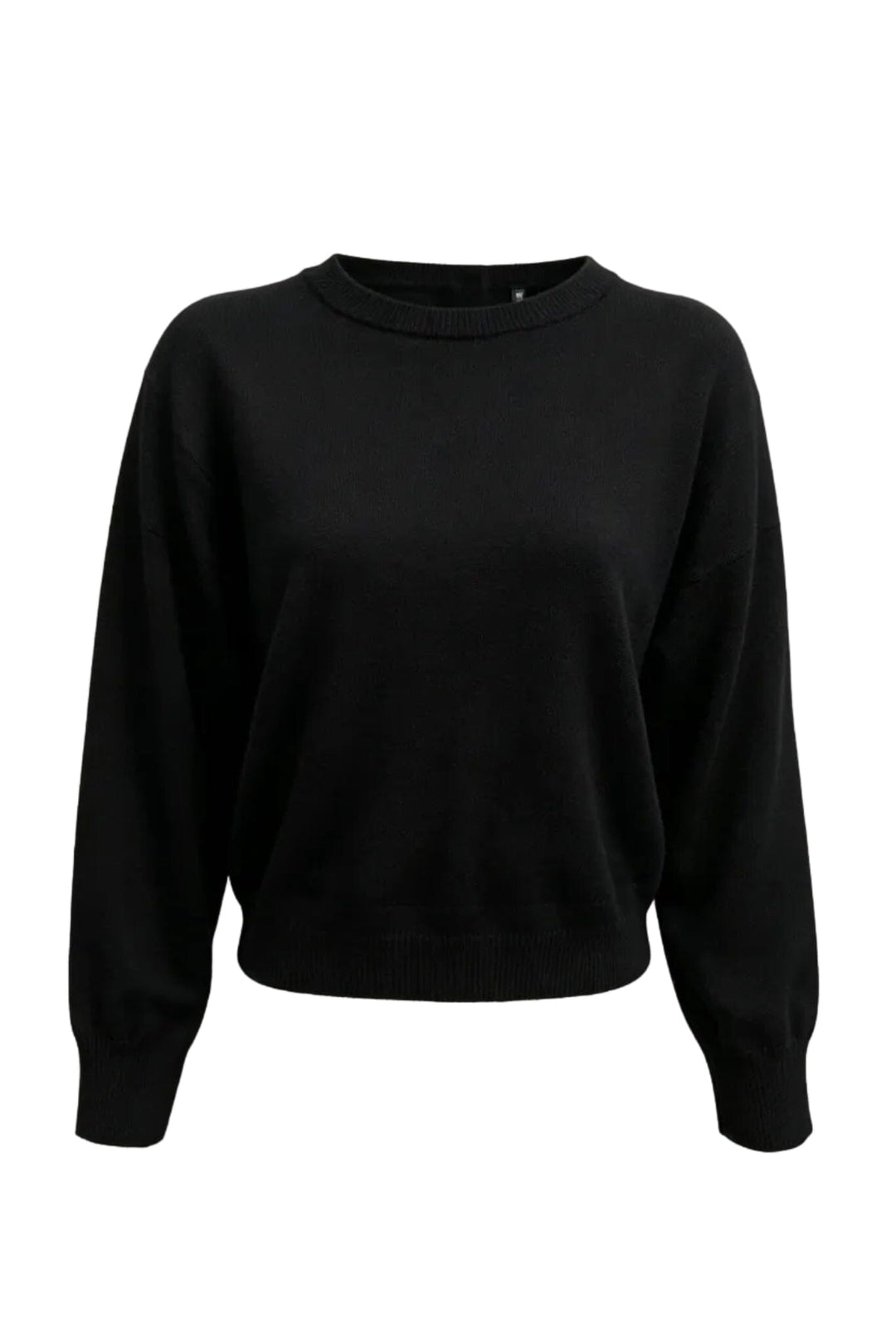 Valentin Studio - Stribe Button Knit Ch171077b - Black Strikbluser 