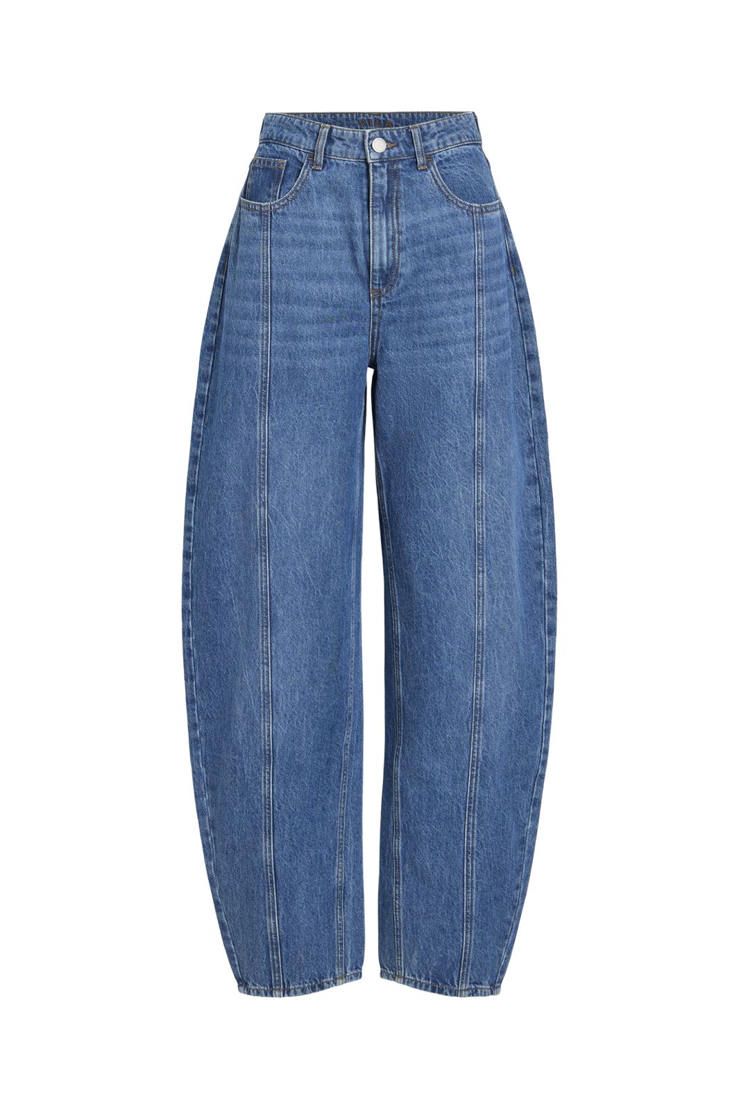 Vila - Vibeau Barrel Jeans Creek Mbd12/Spi - 5113101 Medium Blue Denim