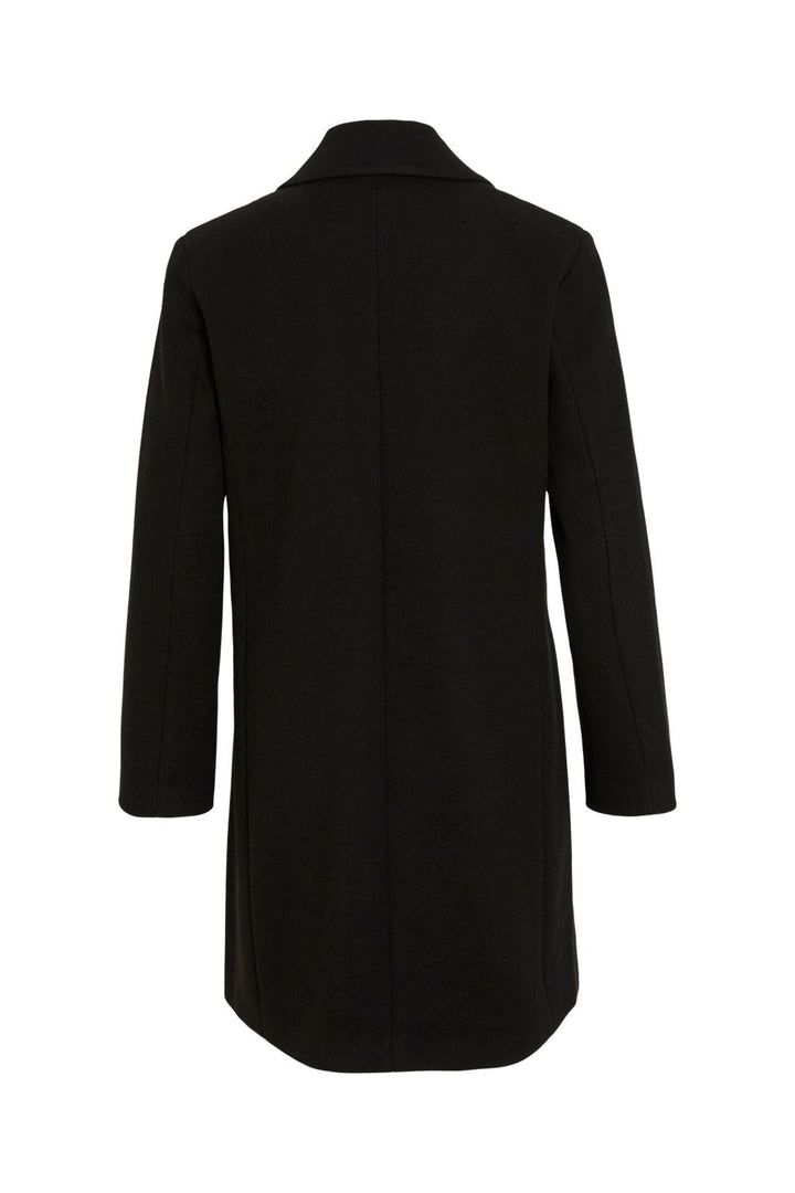 Vila - Viclaudia Button Coat - 4851069 Black Beauty