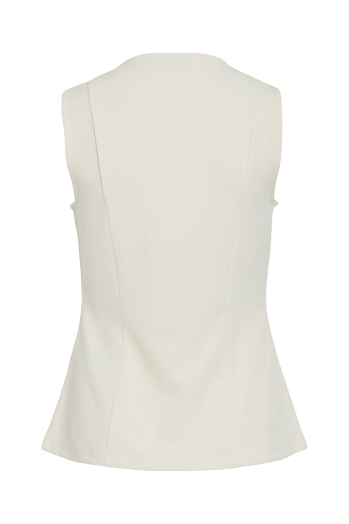 Vila - Vimerlano O-Neck S/L Vest - 4904180 Birch